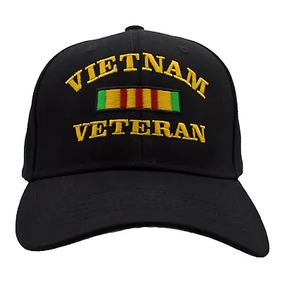 Vietnam Veteran Ribbon Hat - Black • $17.99