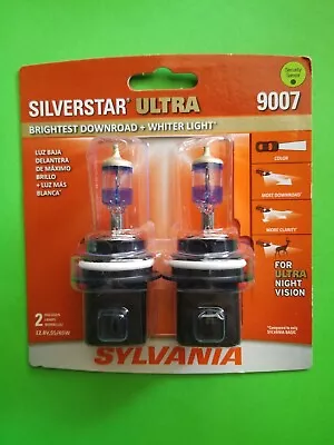 NEW - Sylvania Silverstar ULTRA 9007 Pair Set High Performance Headlight 2 Bulbs • $29.75