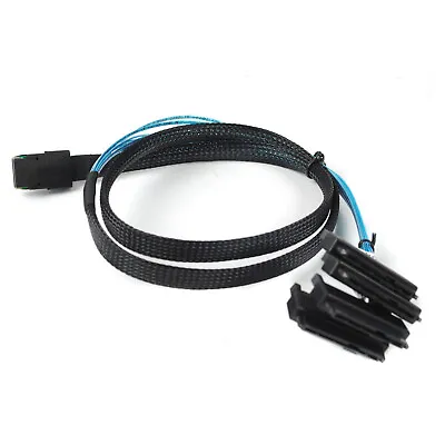 Mini SAS 36P SFF-8087 To 4 SFF-8482 Connectors With13.12 SATA Power Cable (USA) • $12.95