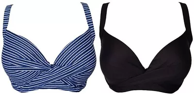 Swimwear Bikini Top Swimwear Bra Underwired D E F Cup Size 10-18 Support • £12