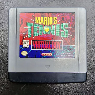 Mario's Tennis For Nintendo Virtual Boy 1995 Cart Only Authentic Rare 🎾🕹️ • $19.95