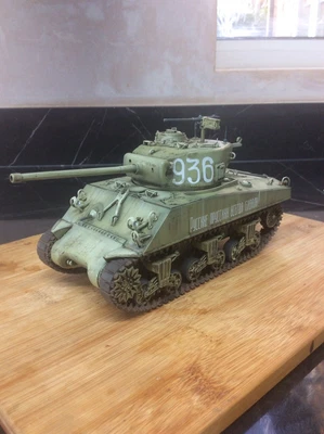 £65 • Buy 1/35 Soviet M4A2 (76)W Sherman Berlin 1945 Model Tank Kit Built And Painted