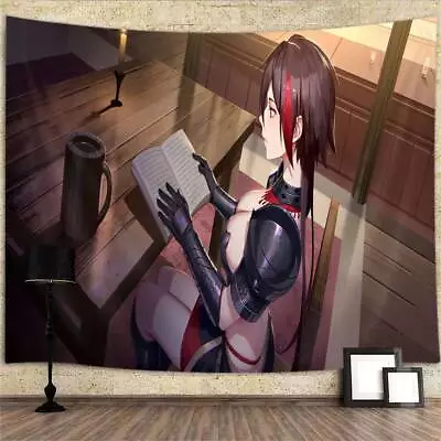 Medieval Knight Girl Extra Large Tapestry Wall Hanging Poster Anime Background • $13.36