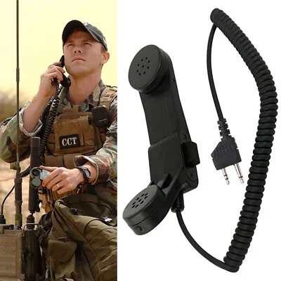 Military H-250 PTT Handset Handheld Microphone For Midland Radio Walkie Talkie • $20.99