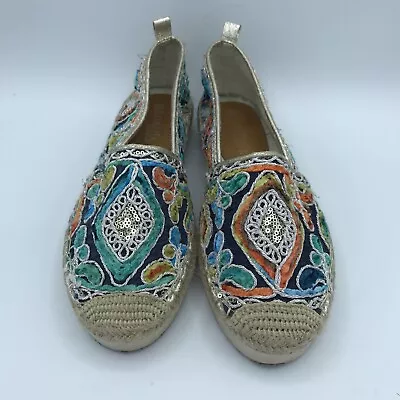 $14.97 • Buy Patrizia Womens Agleam Espadrille Colorful Slip On Shoes By Spring Step Size 7.5
