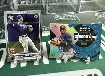 2022 Topps Chrome Update Wander Franco Base & Silver Generation Now Rookie Rays • $12.99