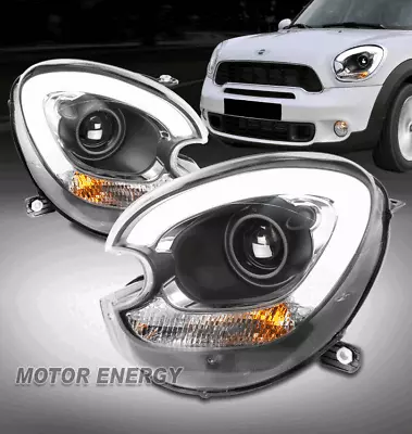 For 11-16 Mini Cooper Countryman Xenon LED Tube Projector Headlights Black LH+RH • $389.95