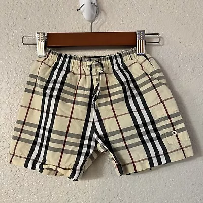 Burberry Swimming Shorts Trunks Baby Neutral House Check Classic 12 Months • $52