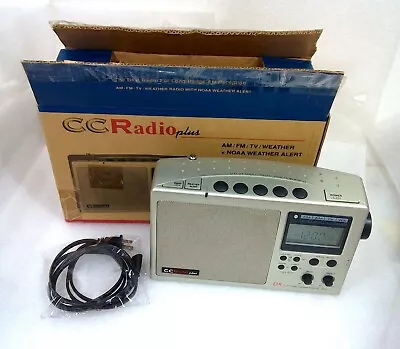 C Crane CC Radio Plus DX AM FM AUX Weather Alert Clock Portable Radio • $75