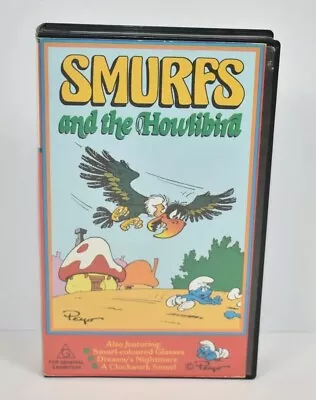Smurfs And The Holibird VHS Peyo Hanna Barbera 1981 Animated Cartoon Vintage PAL • $22.50