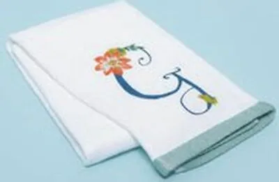 1 MONOGRAM PRINTED KITCHEN TOWEL (17 X28 )100% Cotton FLOWERS & LETTER GFinola • $7.99
