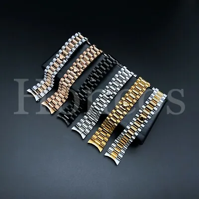 20 MM President Jubilee Watch Band Bracelet Fits For Rolex Stainless Steel Gold • $23.99