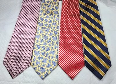 (4) JOS.A.BANK- Mens 100% Silk Assorted Designer Dress Ties • $19.95