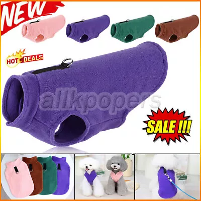 £4.20 • Buy Pet Dog Warm Coat Fleece Jacket Jumper Sweater Puppy Vest Outfit Winter Clothes