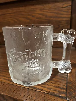 McDonalds Flinstones Mug Frosted Glass Cup Vintage 1993 B • $9.99