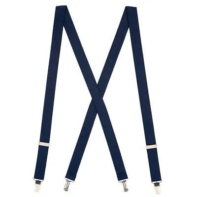 SuspenderStore SOLID COLORS X-Back Suspenders- 1  Wide Elastic - CLIP - 3 Sizes • $17.95