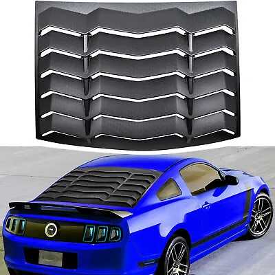 Rear Window Louvers For Ford Mustang 2005-2014 Scoops Cover Windshield Vent ABS • $122.50