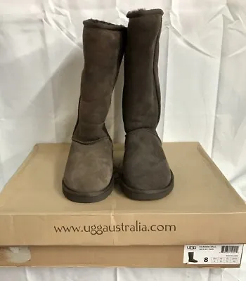 Ugg Classic Tall Chocolate Women's Size 8 5815 • $99.99