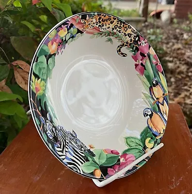 Scarce 1993 Vitromaster Rain Forest  Vegetable Bowl By Sue Zipkin Excellent. • $45