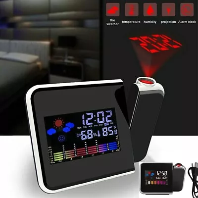 £8.50 • Buy Smart Alarm Clock Digital LED Projector Temperature Time Projection LCD Display