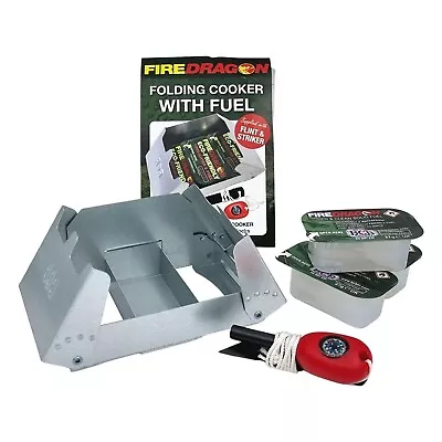 BCB FireDragon Cooker With Fuel Hiking Folding Cooking Pocket Stove Fire Starter • £17.99