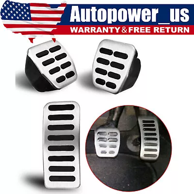 3PCS Clutch Gas Brake Foot Pedal Cover For VW Bora Golf MK3 MK4 Vento Lupo Polo • $19.98