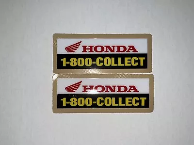 2pcs 1-800 Collect Honda Sticker Decal HRC CR CRF Vintage MX Weaher Proof • $23.85