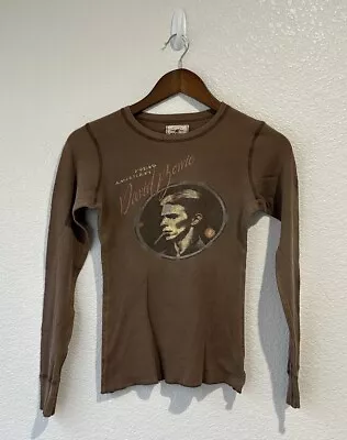 TRUNK LTD David Bowie Shirt Adult Small Brown Limited Edition Long Sleeve Womens • $49.99