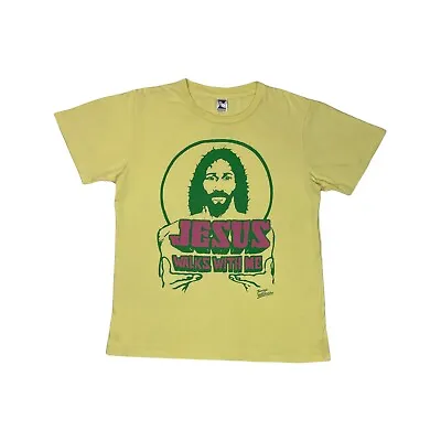 2004 Kanye West Jesus Walks With Me T-Shirt Yellow Mens Teenage Millionaire • £599.93