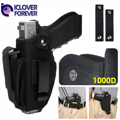 Gun Holster Tactical Concealed Carry Left/right Hand Pistol IWB OWB W/ Mag Pouch • $8.99