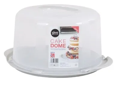 Wham Round Cake Carrier Cheese Dome Deep Carry Case Plastic Storage Box 30cm • £12.59