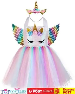 $43 • Buy Unicorn Tutu Dress Up Pony Fairytale Girl Book Week Costume Headband Wings