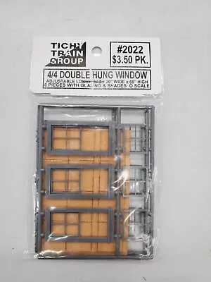 Tichy Train Group O Scale #2022 Windows - Double Hung -- 4-Over-4 W/Separate Low • $2.99