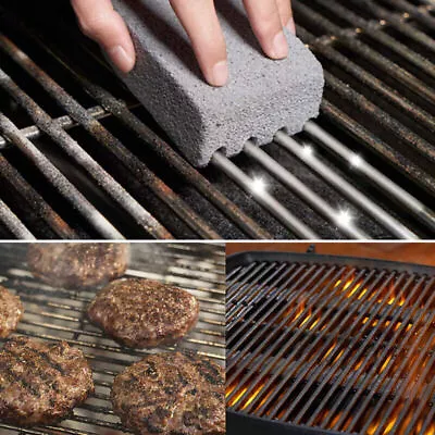 5X BBQ Scraper Cleaning Stone Pumice Grill Cleaner Brick Griddle Kit Block • $21.77