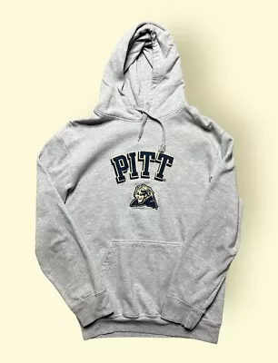 Vintage Pitt Panthers Y2K Hoodie Sweatshirt Men’s Large Gray Vtg 2000s • $30