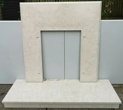 Small Beige Marble Hearth And Back Panel • £49