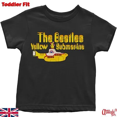 The Beatles Baby Toddler Kids T Shirt-Yellow Submarine Official-Kids Rock Band • £14