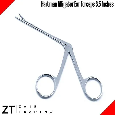 Orthopedic Hartman Alligator Ear Forceps 3.5  ENT Serrated Surgical Tool Beaden • £19.99