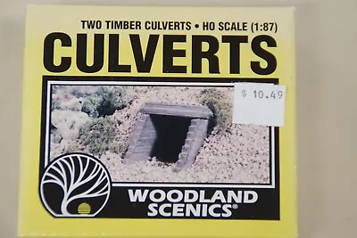 WOODLAND SCENICS HO-Scale Two Pack Timber Culverts C1265. • $8.96