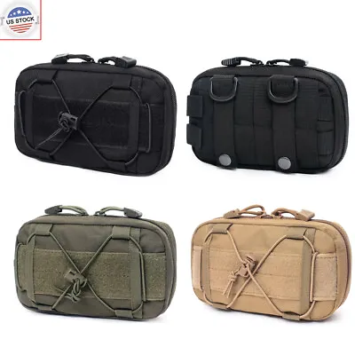 Tactical MOLLE Utility EDC Horizontal Admin Pouch Small Organizer Accessories • $11.88