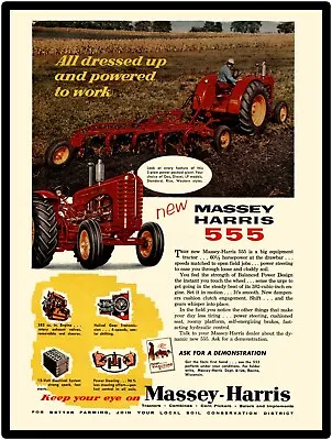 Massey Harris Farm Equipment New Metal Sign: Model 555 - Large Size • $33.88