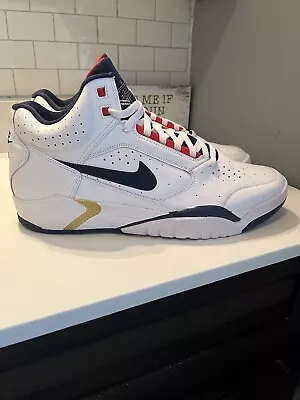 Nike Air Flight Lite Mid Olympic Size 14 DJ2518-102 • $74.99