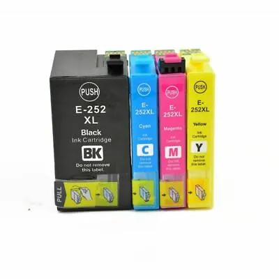 10x Generic 252XL 252 XL Ink Cartridge For Epson Workforce WF3620 WF3640 WF7620 • $19.30