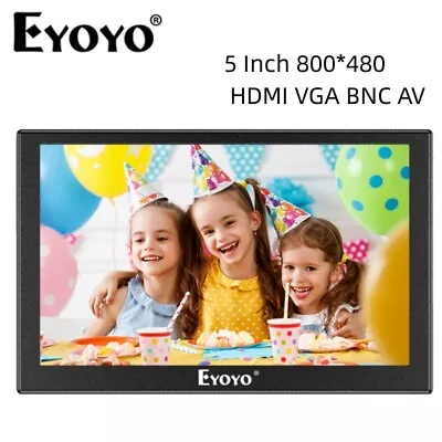 Eyoyo 5in Monitor 800x480 Mini TFT LCD Screen Small Camera Video Display For PC • $70.23