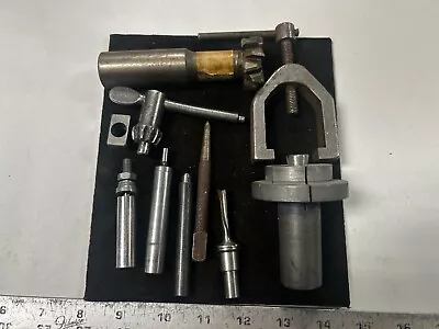 MACHINIST TOOL LATHE MILL Large Lot Of Various Tooling Machinist Parts Etc • $9.99