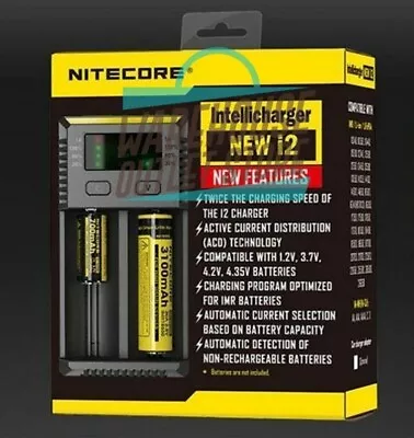 Nitecore I2 Universal Battery Charger UK Plug • £13.99