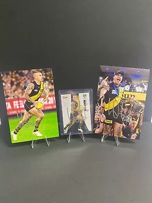 Signed Richmond Tigers Dustin Martin Premiership Photo Plus More 🔥 • $32