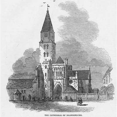 £7.99 • Buy BRANDENBURG Germany The Cathedral - Antique Print 1848