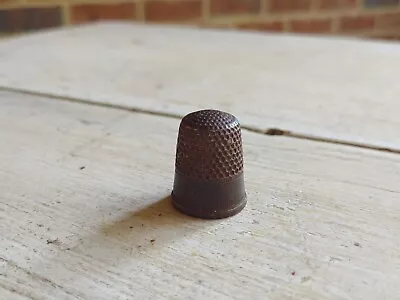 Antique EARLY Handcrafted METAL Sewing THIMBLE • $24.95