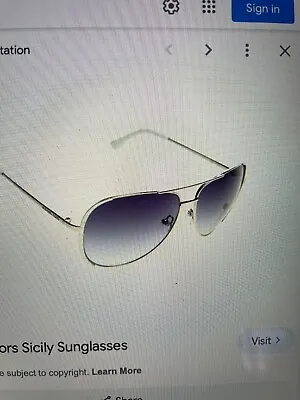Michael Kors Sicily Pilot Style Sunglasses Silver Frame M2045S 264 59 • £30